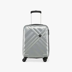 Stony Hard-Shell Cabin Luggage (20-inch, Silver, 4-Wheel Spinner)