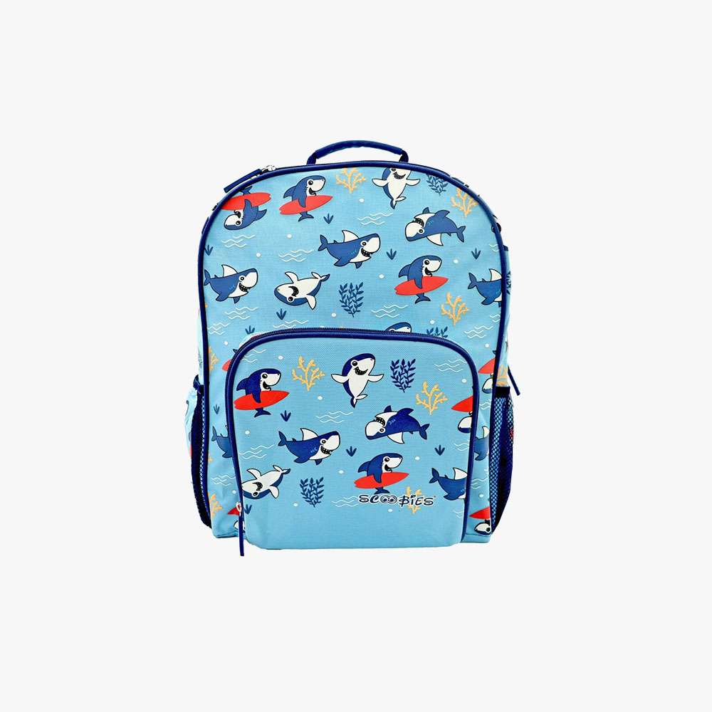 Scoobies Shark Print Kids Backpack