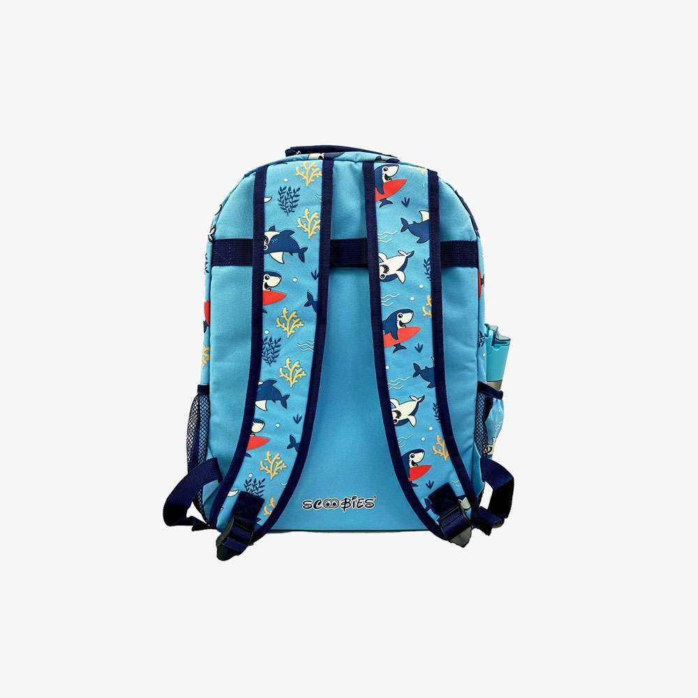 Scoobies Shark Print Kids Backpack